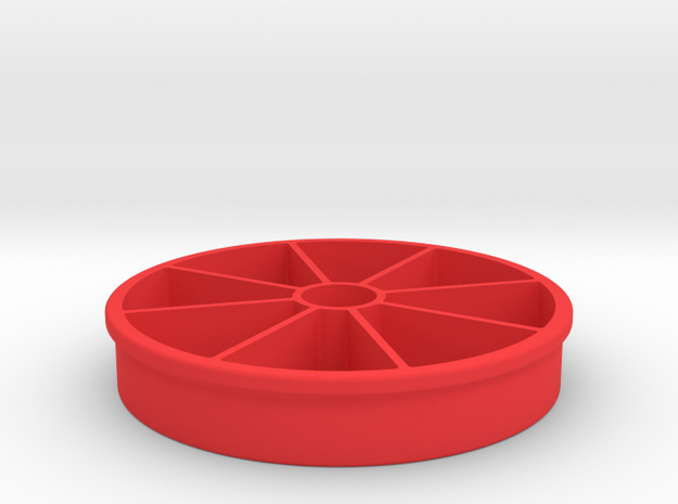 Apple Slicer 100mm/4-in Diameter in Red Processed Versatile Plastic
