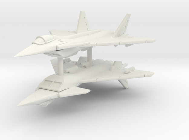 Mikoyan Project 1,44 Flatpack (x2) in White Natural Versatile Plastic: 1:300