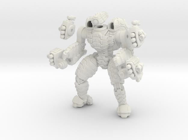  Mech suit with twin missile pods. (10) in White Natural Versatile Plastic