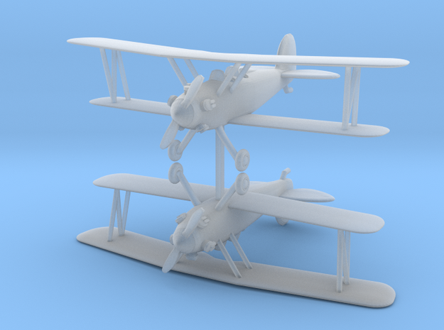 Biplane - Set of 2 - Nscale in Smooth Fine Detail Plastic