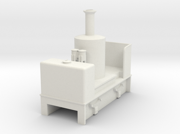 O9 vertical boiler loco   in White Natural Versatile Plastic