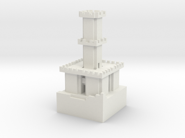 Guard Tower Lv5 in White Natural Versatile Plastic