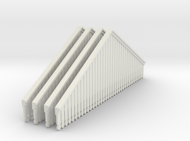Valance Type 3 X 4 OO Scale in White Natural Versatile Plastic