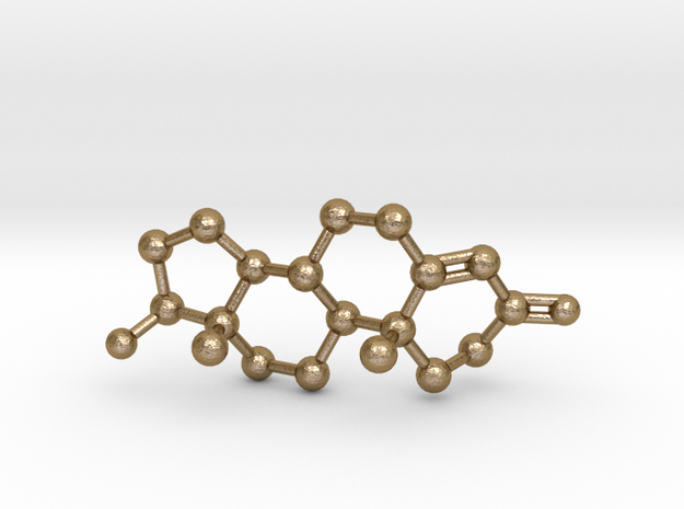Testosterone Molecule Necklace BIG