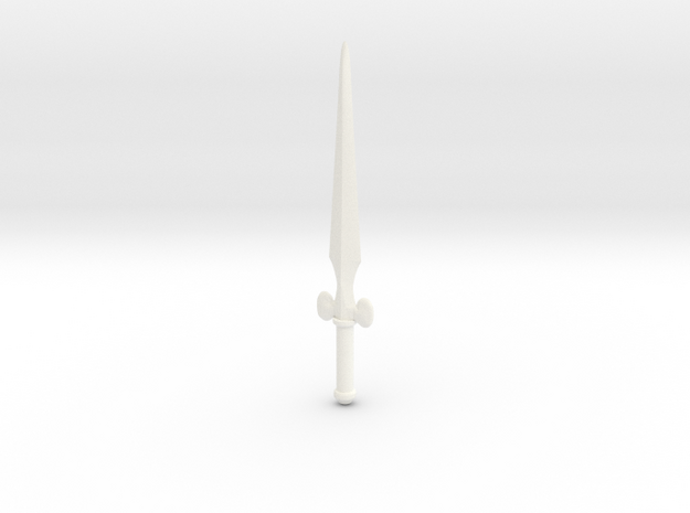 Sword of the Royal Guard - male handle in White Processed Versatile Plastic