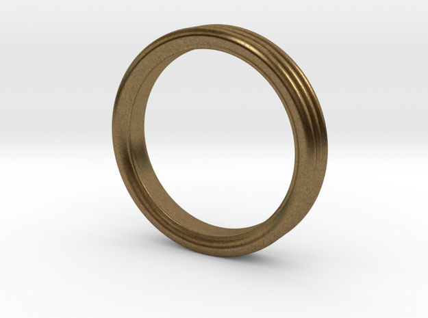 Stacked Ring - US Size 7 in Natural Bronze