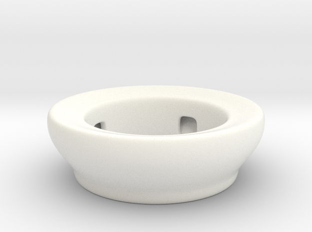 Fake Bowl  in White Processed Versatile Plastic