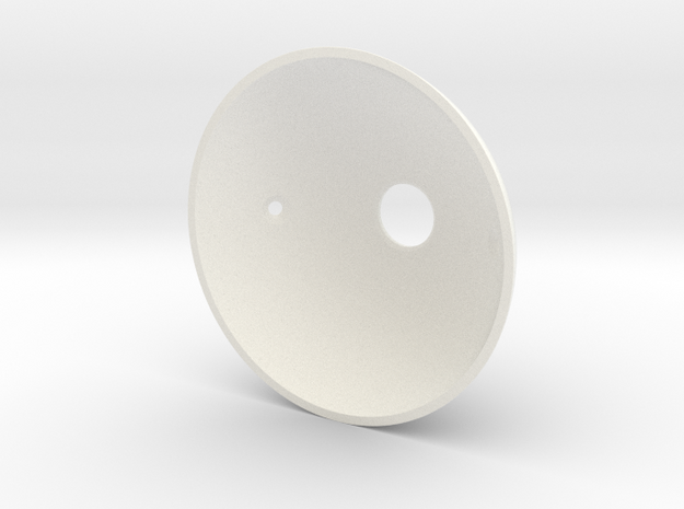 Goldeneye Pinball Satellite Dish - Repro in White Processed Versatile Plastic