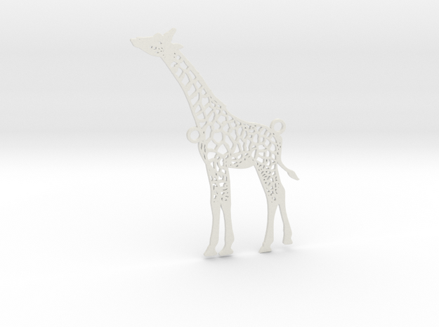 Wildlife Treasures - Giraffe in White Natural Versatile Plastic