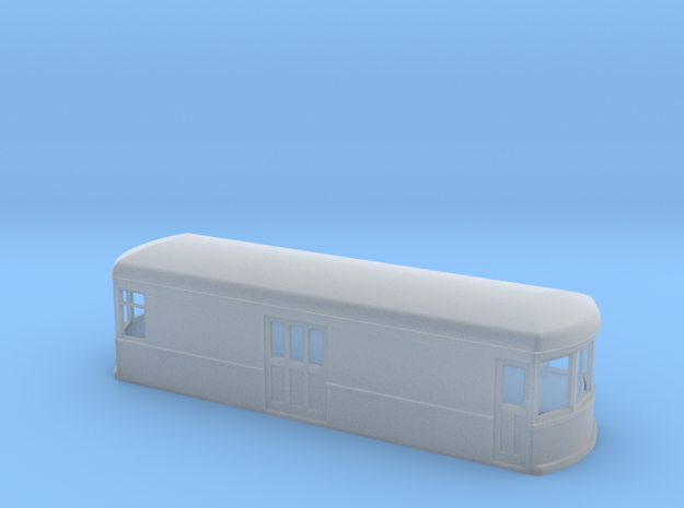 N gauge short trolley  freight-motor 1 in Smooth Fine Detail Plastic