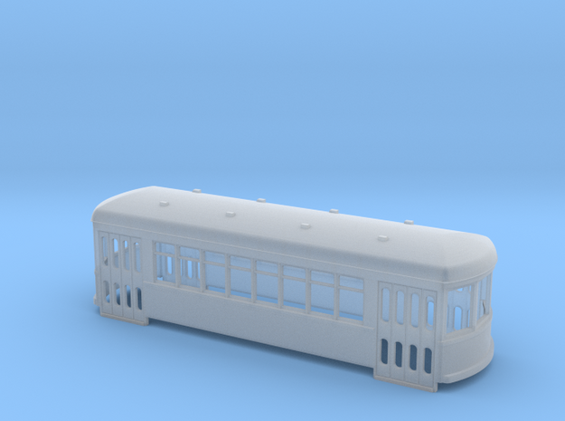N gauge short trolley City car 8 window in Smooth Fine Detail Plastic