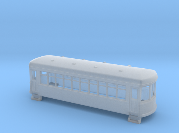N gauge short trolley car  in Smooth Fine Detail Plastic