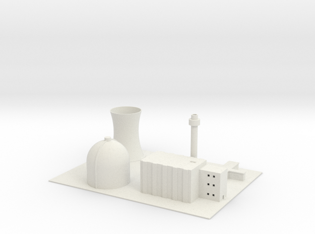 1/700 Yong-Byon Nuclear Reactor in White Natural Versatile Plastic