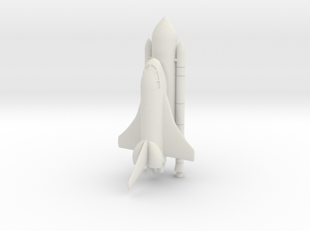 1/700 Space Shuttle Endeavour in White Natural Versatile Plastic