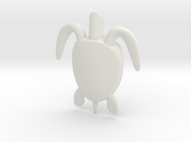 sea turtle form in White Natural Versatile Plastic