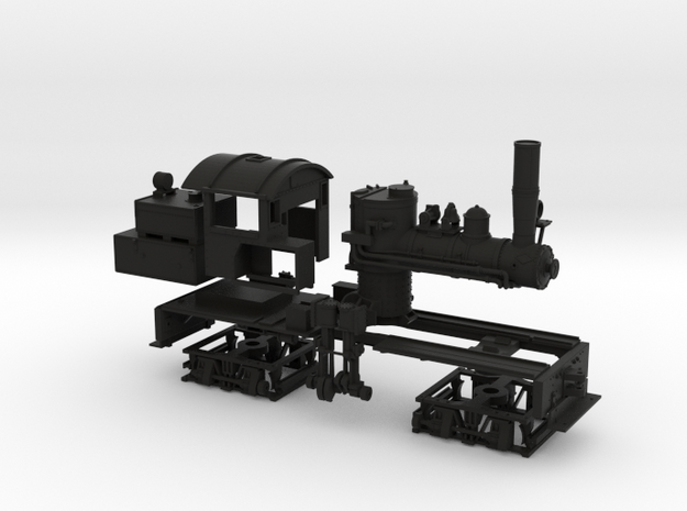 HO Scale Mich Cal Shay in Black Natural Versatile Plastic