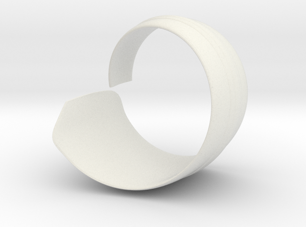Spiral1 size13 in White Natural Versatile Plastic
