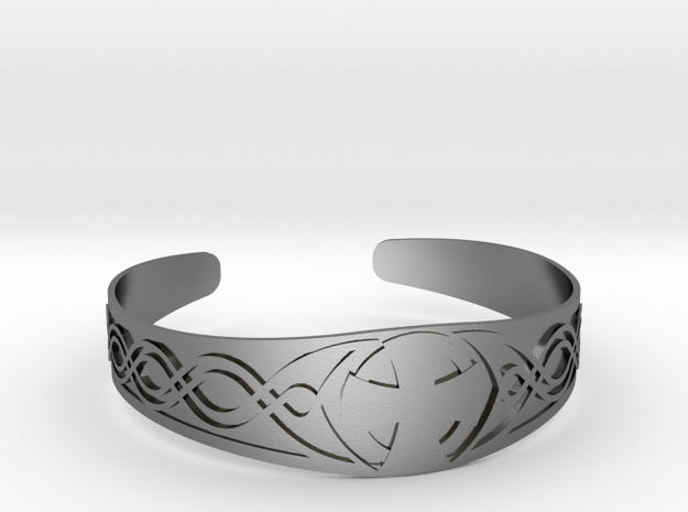 Bracelet Croix Celtique in Polished Silver