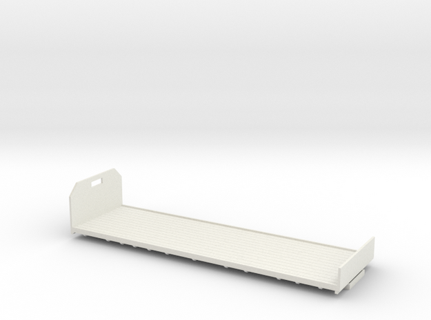1:43 Flatbed body for use with Foden 8 wheeler in White Natural Versatile Plastic