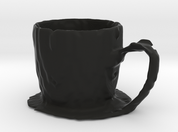Coffee mug #7 - Melted in Black Natural Versatile Plastic