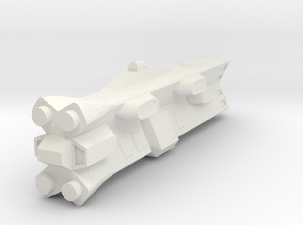 Terran Battleship in White Natural Versatile Plastic