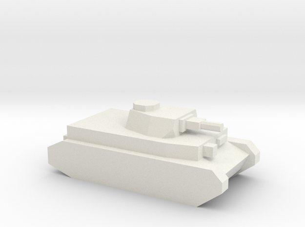 Panzer IV (75mm L/24 Gun) in White Natural Versatile Plastic