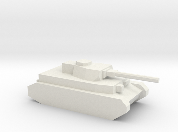 Panzer IV in White Natural Versatile Plastic
