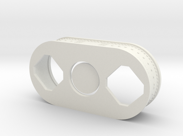 F1 3D Engine 1:12 Int Panel in White Natural Versatile Plastic