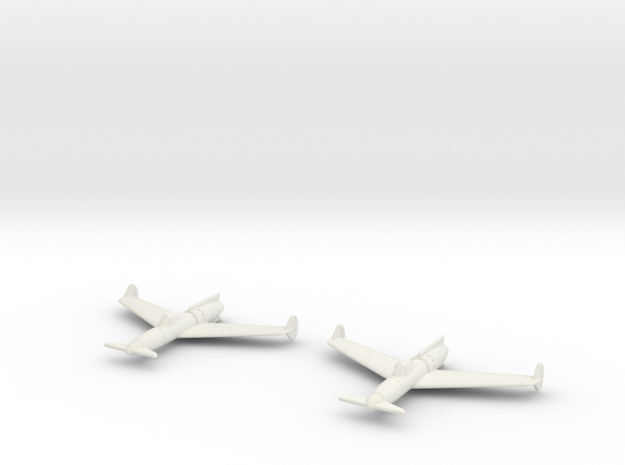1/200 Curtiss P-55J Jet Ascender (x2)  in White Natural Versatile Plastic