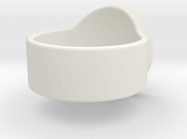 Large Icon Decepticon Ring in White Natural Versatile Plastic