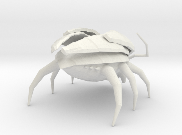 Low Poly Insect 1 in White Natural Versatile Plastic