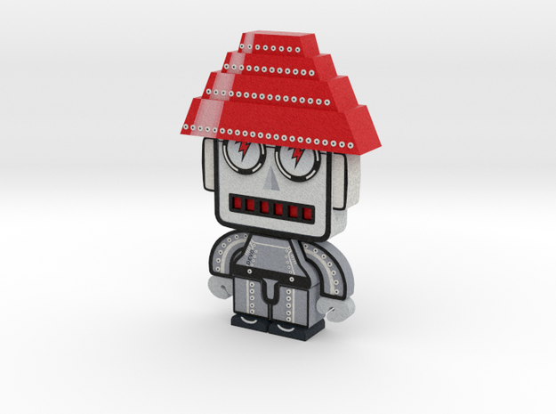 DevoBot Series 1 B/W with Red Energy Dome : Mark M in Full Color Sandstone