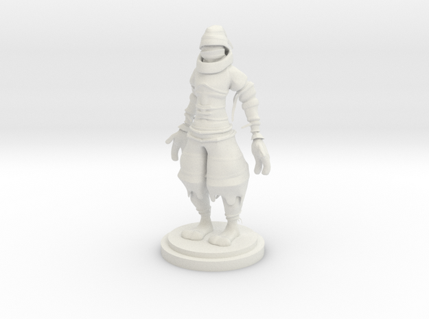 Ninja statue in White Natural Versatile Plastic