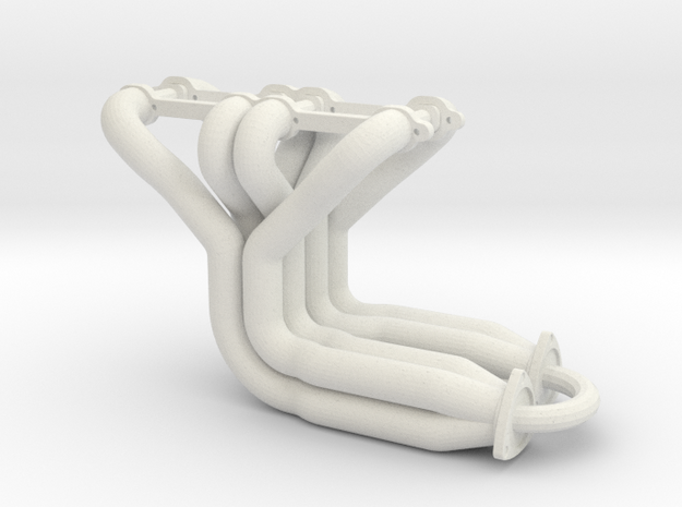 1/8 SBC Long Tube Headers in White Natural Versatile Plastic