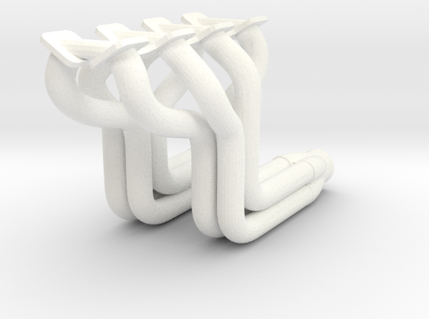 1/8 426 Long Tube Headers in White Processed Versatile Plastic