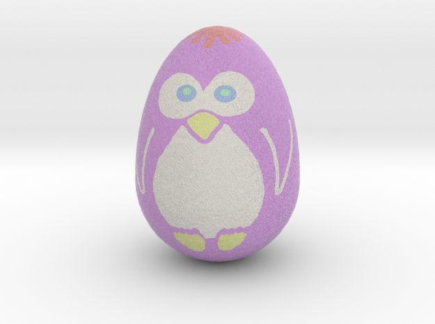 Egguin (Created using Magic 3D Easter Egg Painter) in Full Color Sandstone