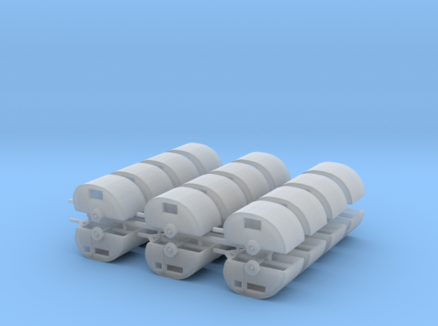 24 Z Scale trailers in Smooth Fine Detail Plastic