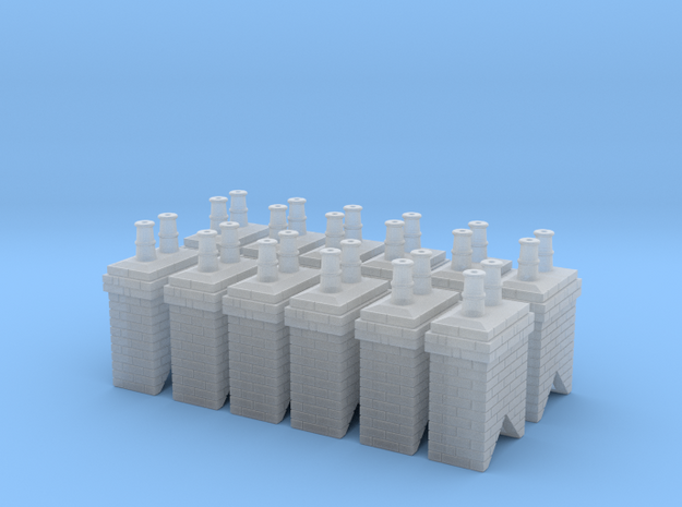 Chimney Stack 1 X 12 N Scale in Smooth Fine Detail Plastic
