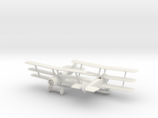 1/144 Sopwith Triplane x2 in White Natural Versatile Plastic