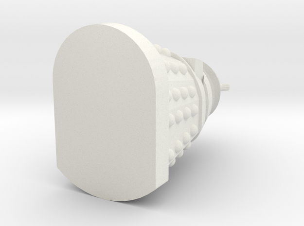 Dalek Earing in White Natural Versatile Plastic