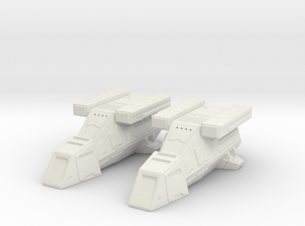 2x DX9 Stormtrooper Transport in White Natural Versatile Plastic