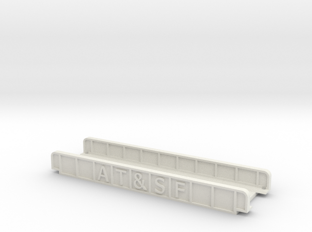 AT&SF 110mm Single Track in White Natural Versatile Plastic