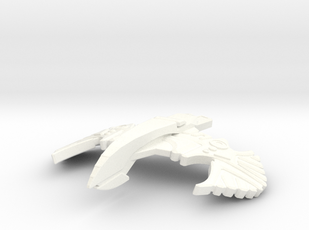 Romulan Star Hawk in White Processed Versatile Plastic