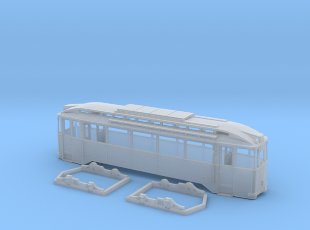 Tram Leipzig Typ24c Spur N (1:160) in Tan Fine Detail Plastic