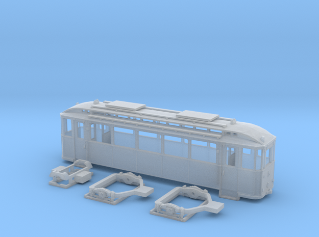 Tram Leipzig Typ24a Spur H0 (1:87) in Tan Fine Detail Plastic