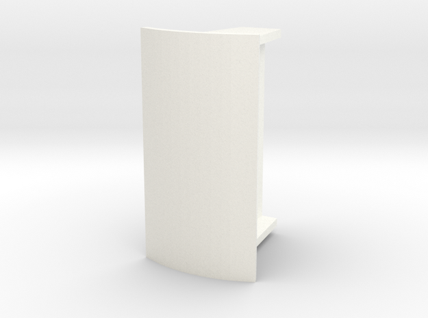 Abri 87 Enkel Rond Dak in White Processed Versatile Plastic