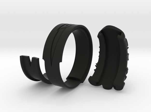 Vambrace Ring 9 in Black Natural Versatile Plastic