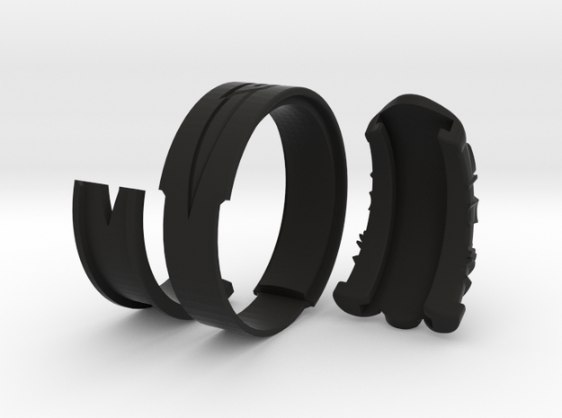 Vambrace Ring 11 in Black Natural Versatile Plastic
