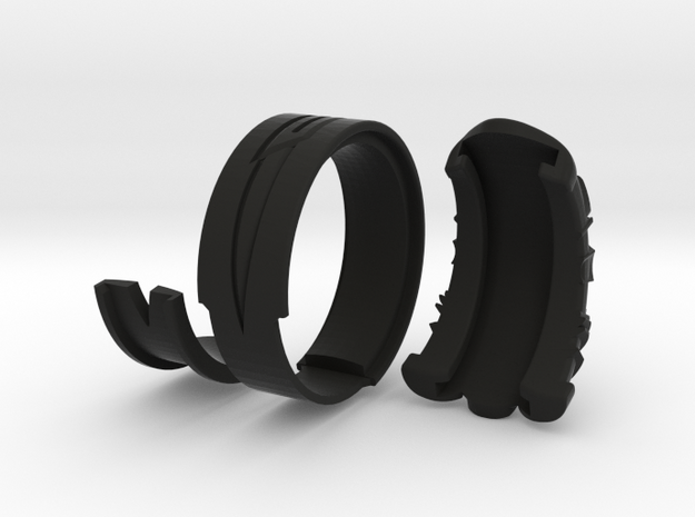 Vambrace Ring 7.5 in Black Natural Versatile Plastic