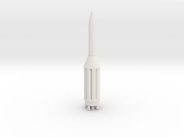 Juno V Test Vehicle (scale1:400) in White Natural Versatile Plastic